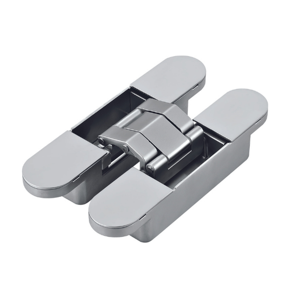 3D Concealed Door Hinge Matt Chrome