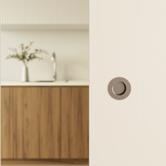 Flush Pull Round - Satin Nickel