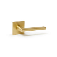 Satin Brass Pravicy Tubular Magnetic Latch Leverset