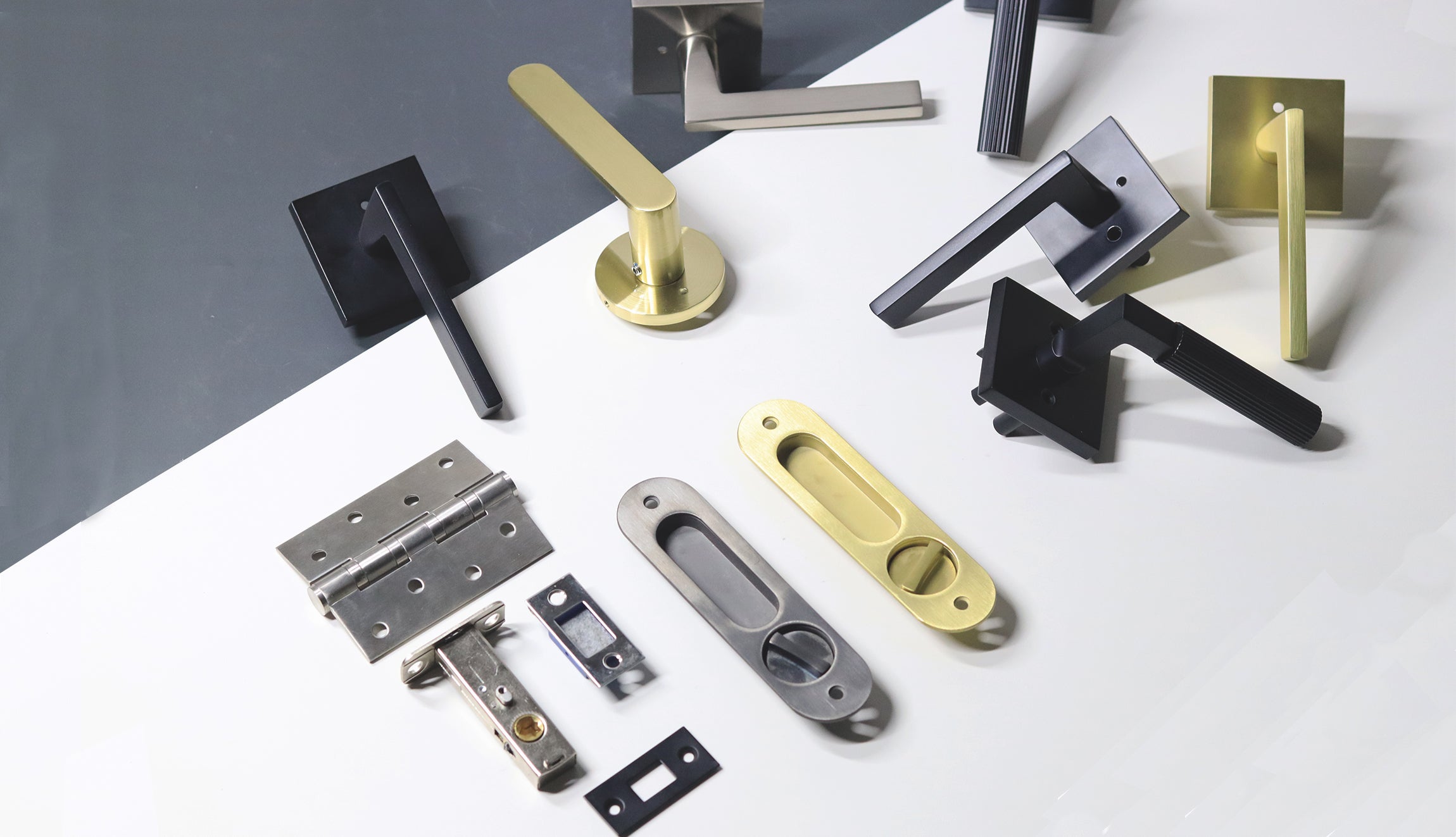 Shop all kinds of door hardware at Zuperior Hardware.
Door Latches, Door Handles, Magnetic Locks. 
Make interior doors a modern look with satin brass, satin nickel, matt black door hardware.