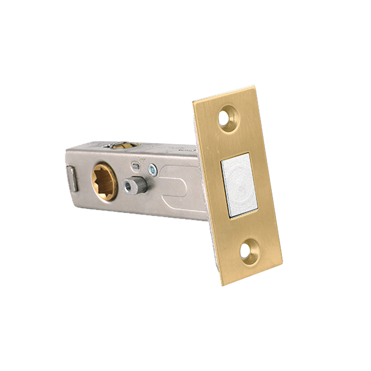 Magnetic Privacy Latch- Satin Brass – Zuperior Hardware | Architectural ...