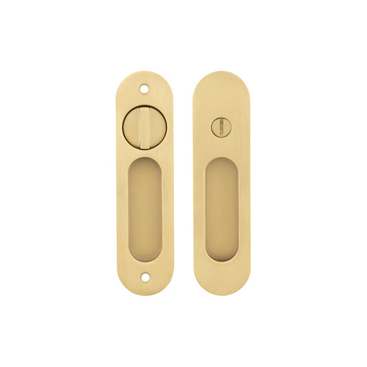 Lavio Sliding Door Privacy Lock Satin Brass