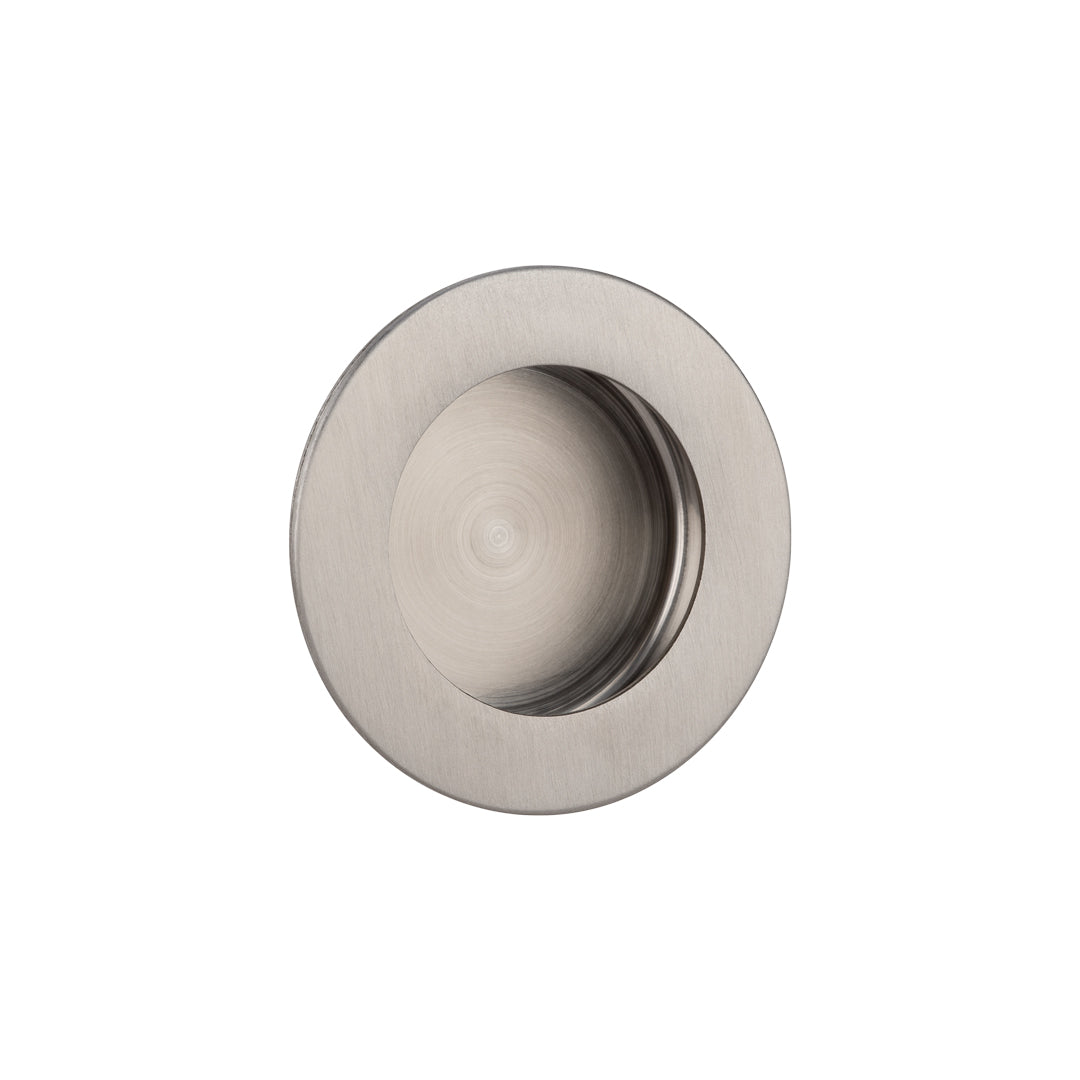 Flush Pull Round - Satin Nickel