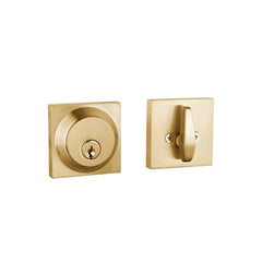 Square Deadbolt - Satin Brass