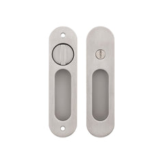 Kelio Sliding Door Privacy Lock Satin Nickel