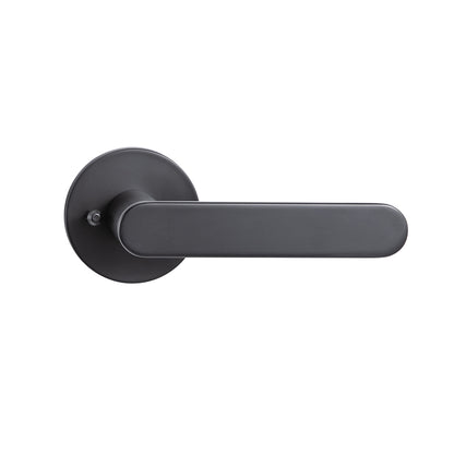 ZUPERIOR MATTE BLACK PRIVACY TUBULAR DOOR HANDLE SET